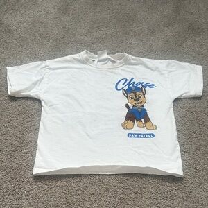 Paw Patrol White Tee with Chase Design